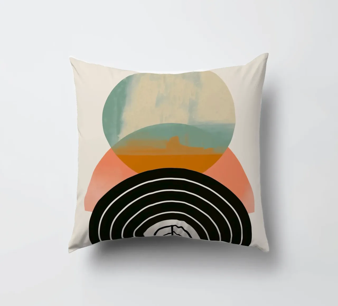 Forme geometriche in colori pastello cuscino da Whole©