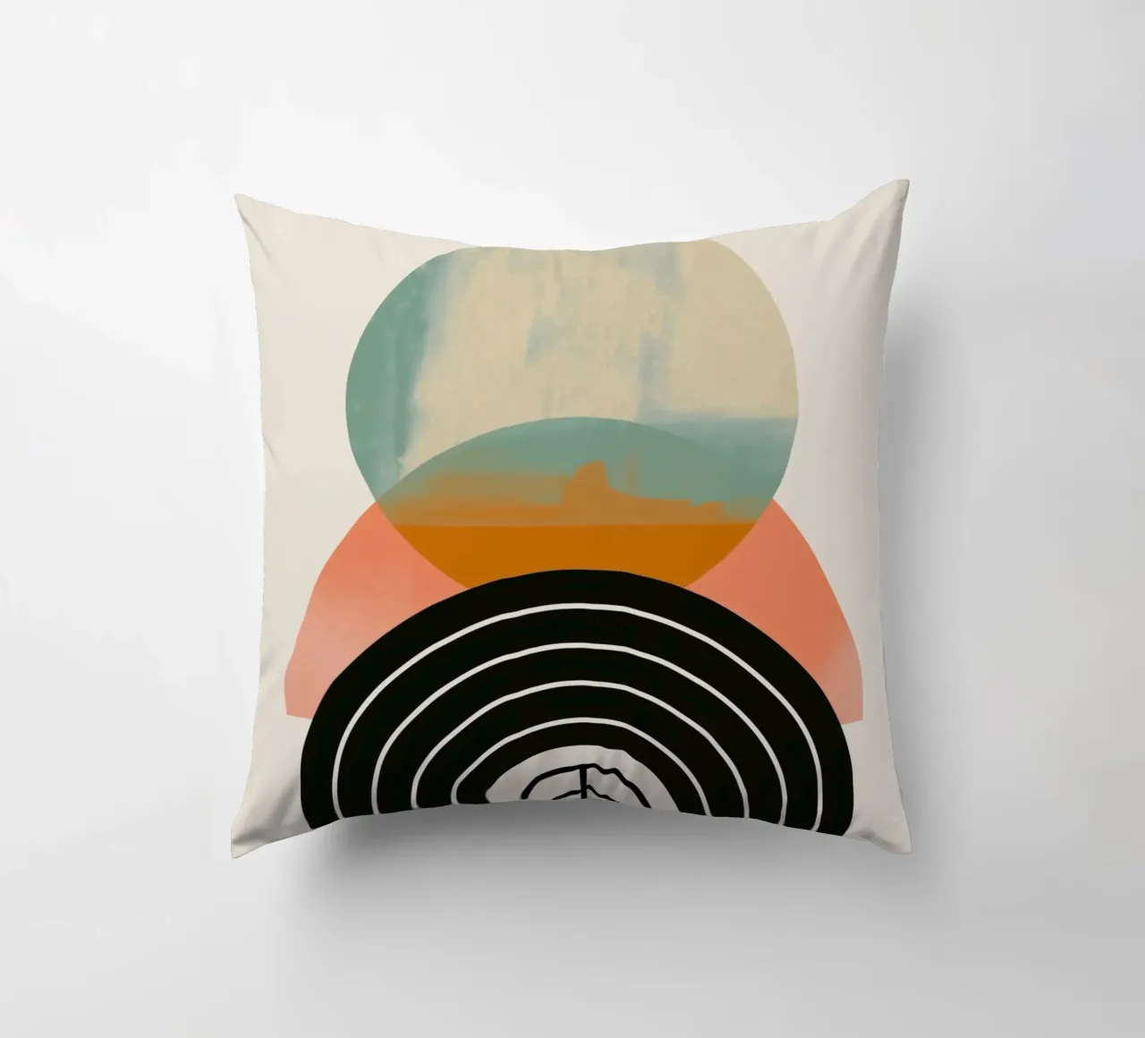 Forme geometriche in colori pastello cuscino da Whole©