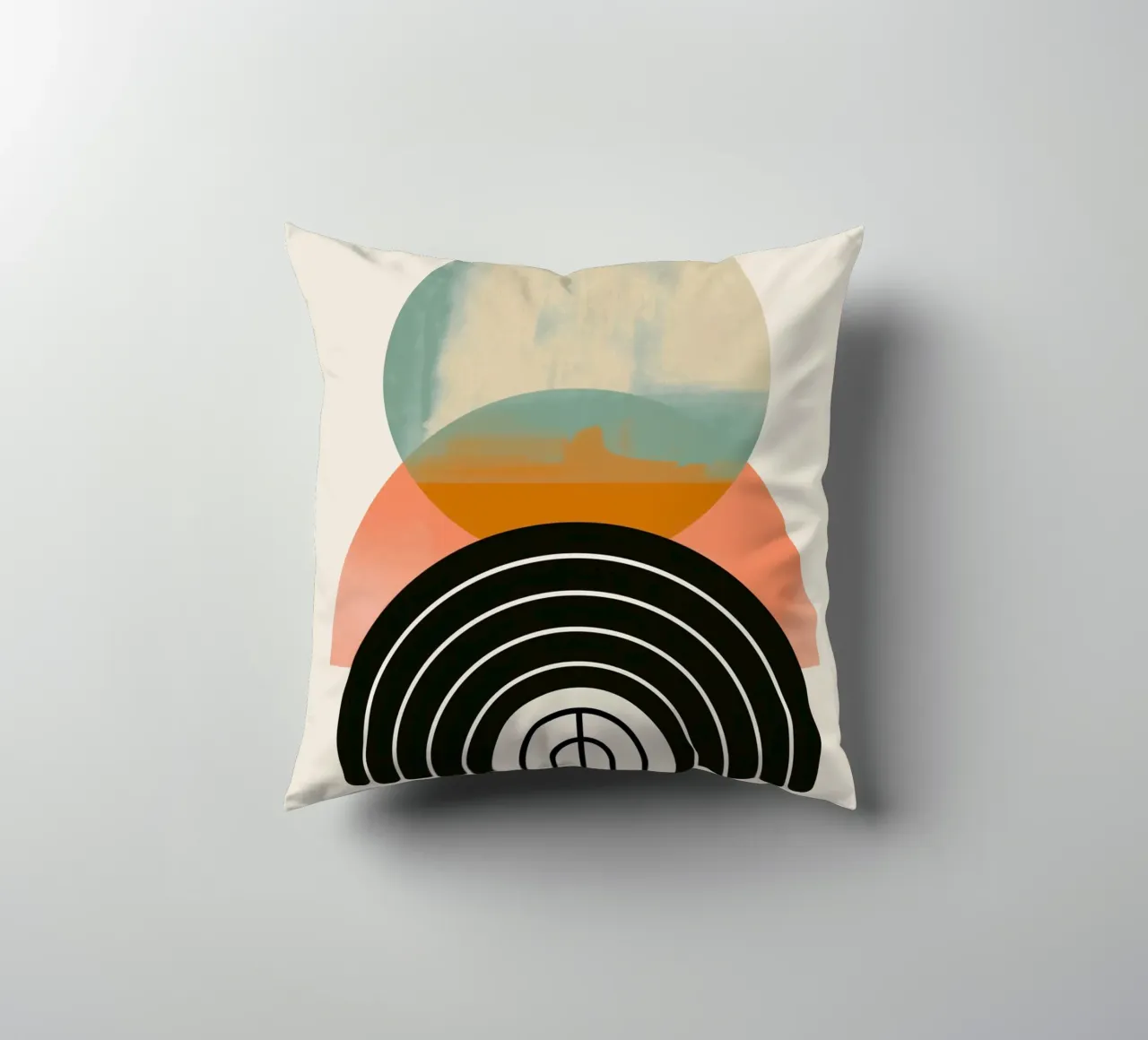 Forme geometriche in colori pastello cuscino da Whole©