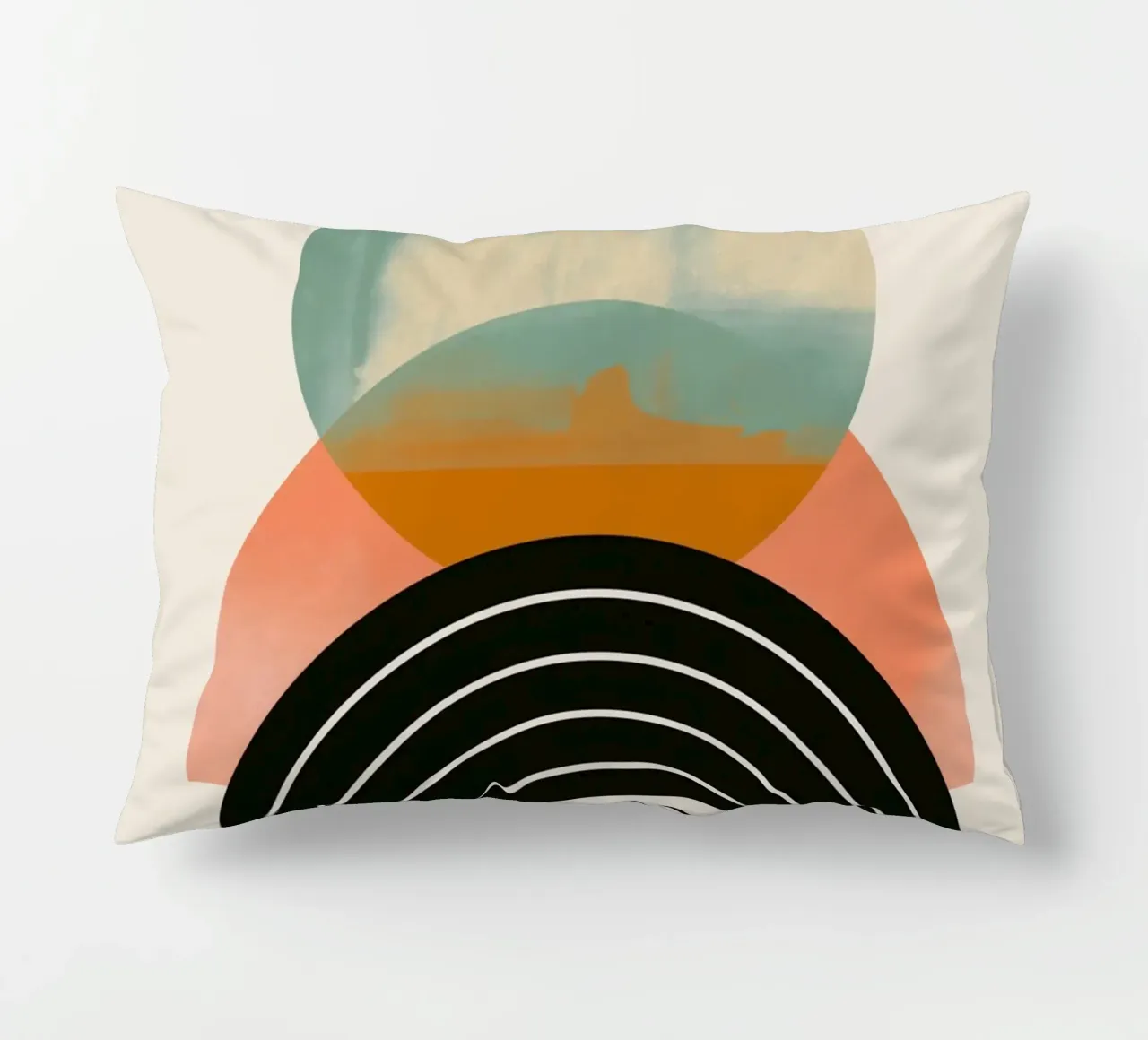 Forme geometriche in colori pastello cuscino da Whole©