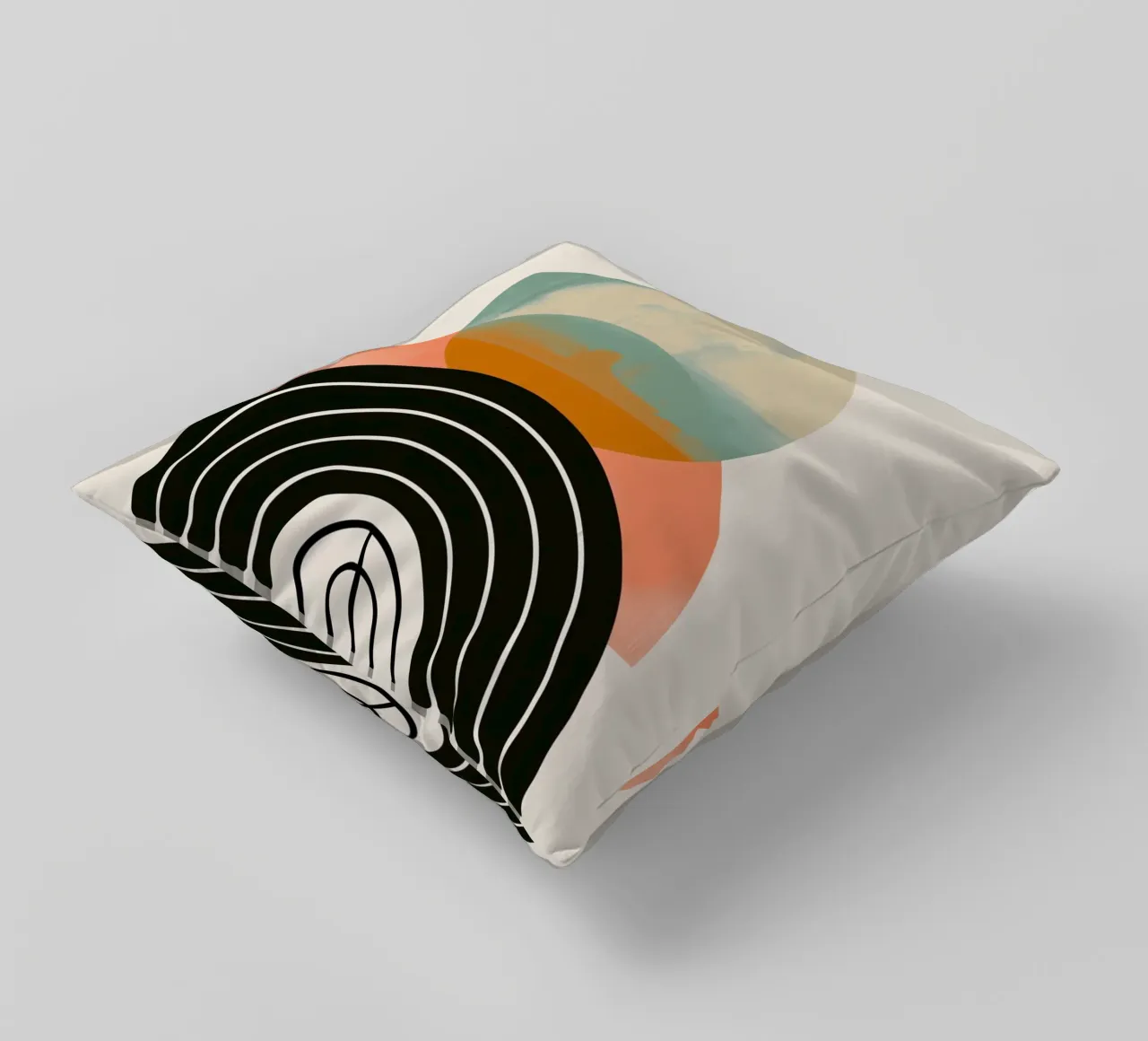 Forme geometriche in colori pastello cuscino da Whole©