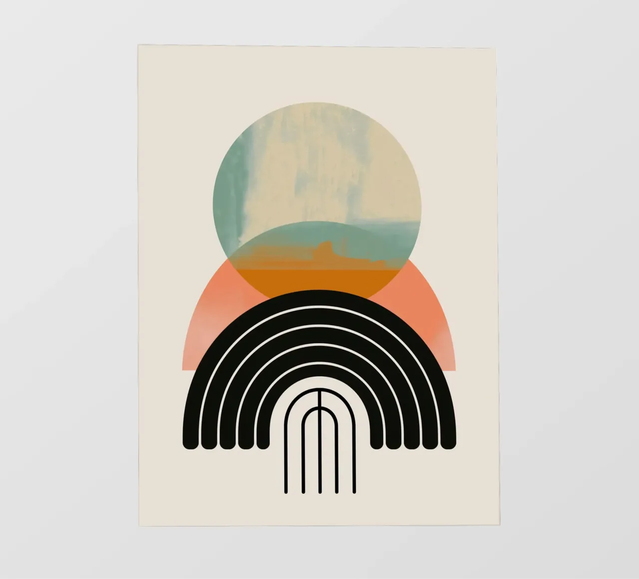 Forme geometriche in colori pastello telo in pvc da Whole©