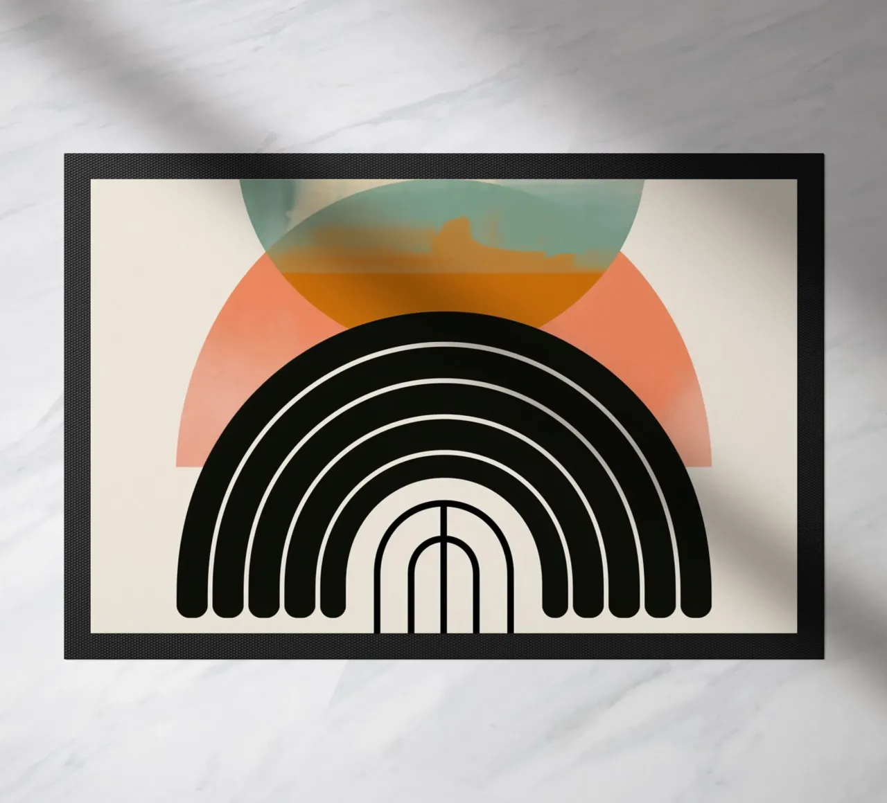 Forme geometriche in colori pastello zerbino da Whole©