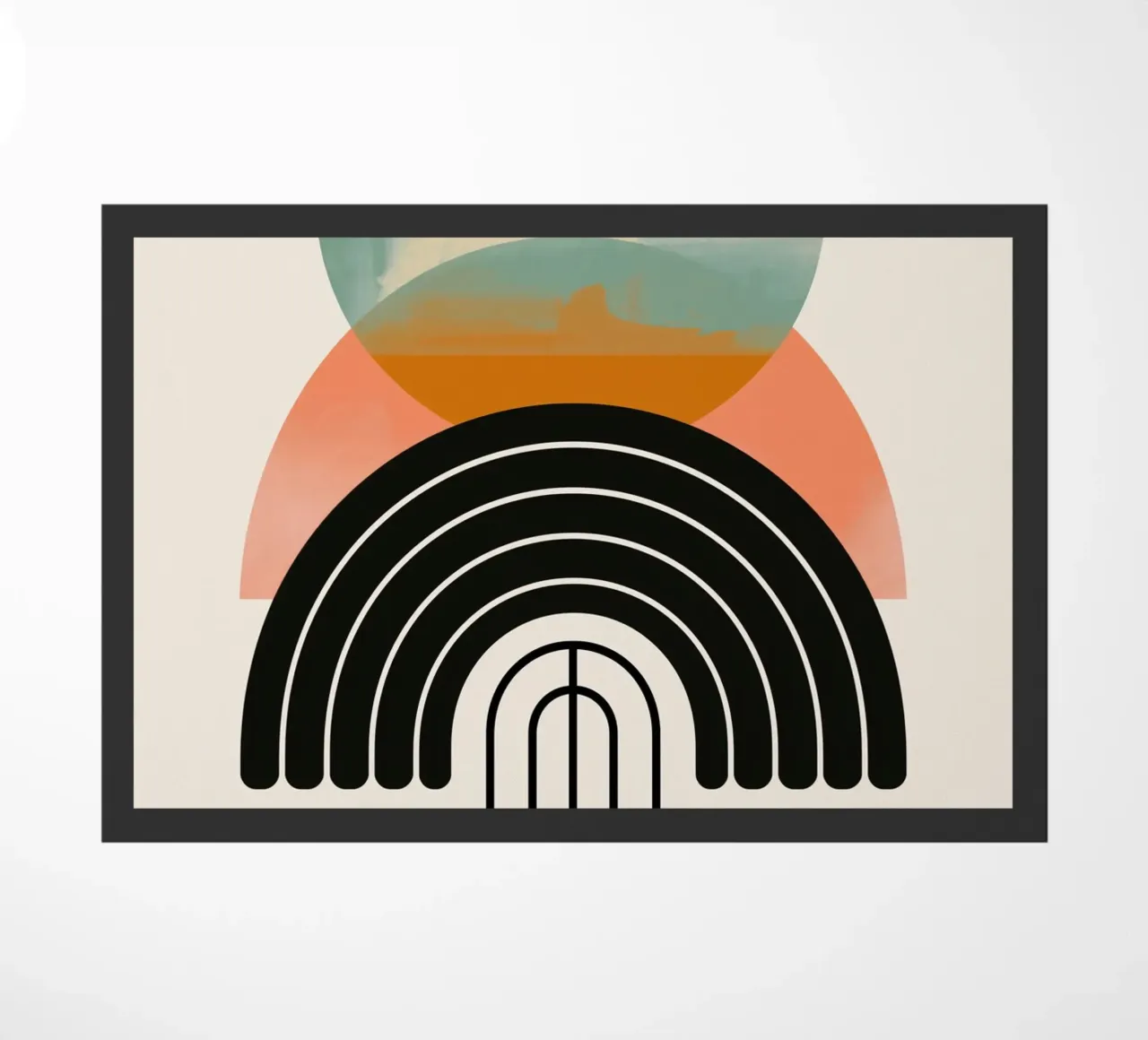 Forme geometriche in colori pastello zerbino da Whole©