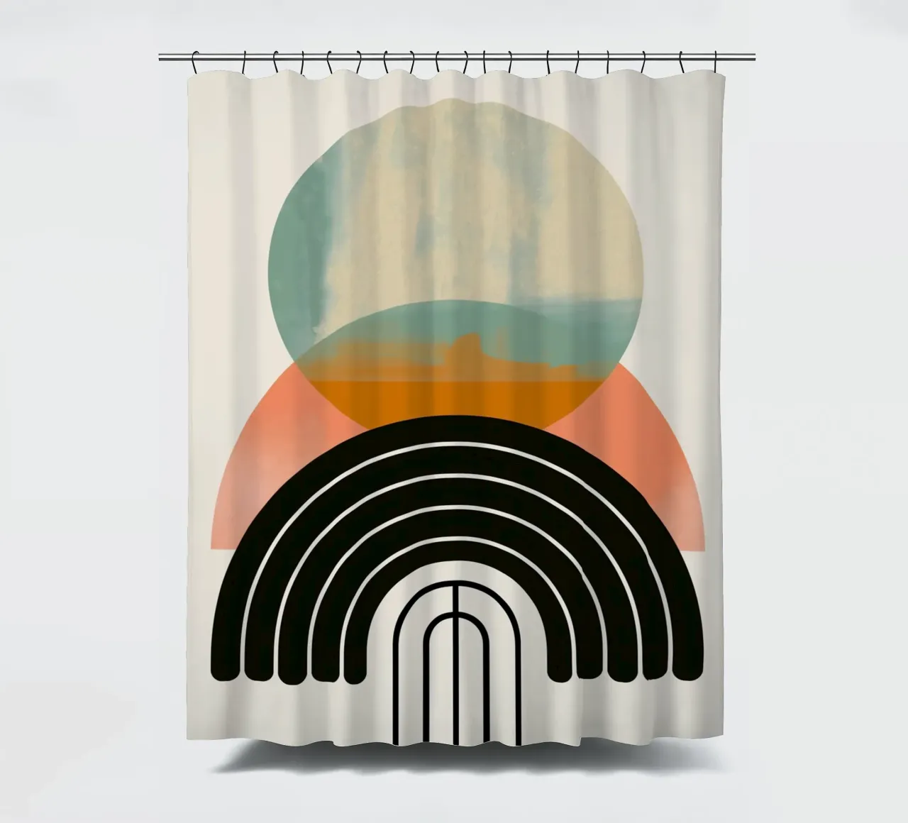 Forme geometriche in colori pastello tenda da doccia da Whole©