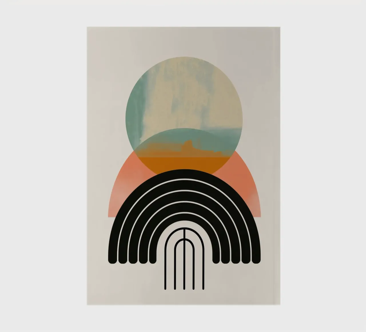 Forme geometriche in colori pastello diario da Whole©