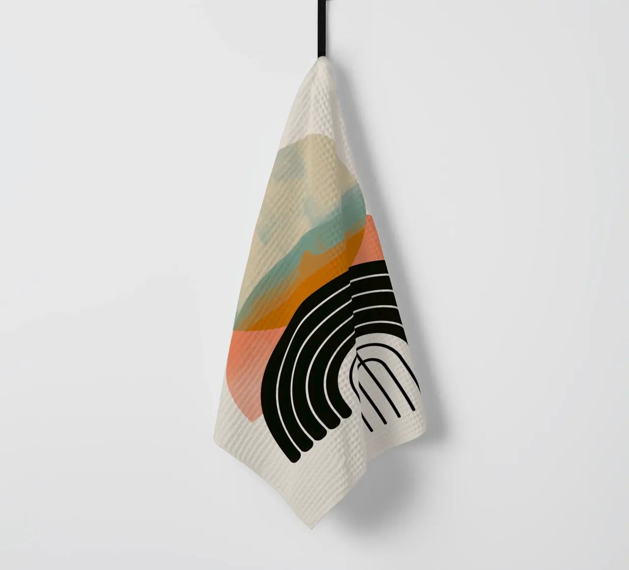 Forme geometriche in colori pastello canovaccio da cucina da Whole©