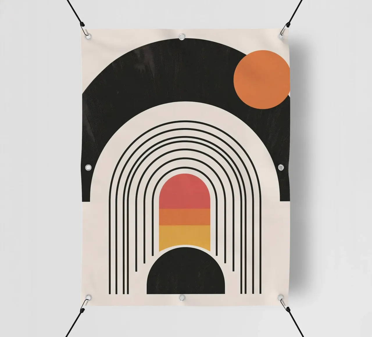 Archi geometrici astratti telo in pvc da Whole©