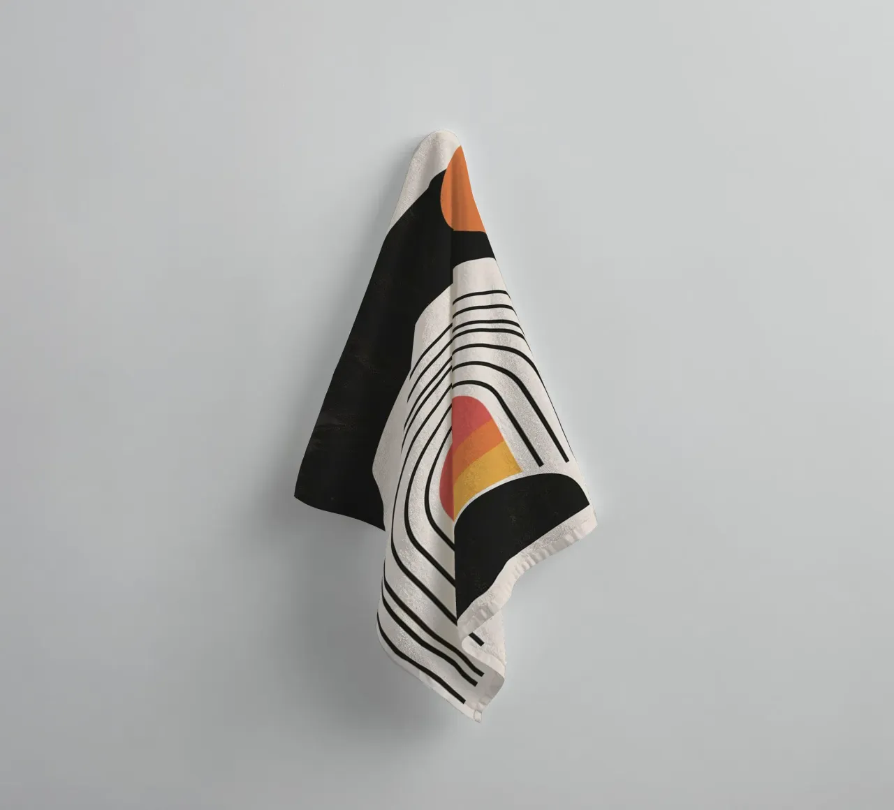 Geometric arches abstract towel by Whole©