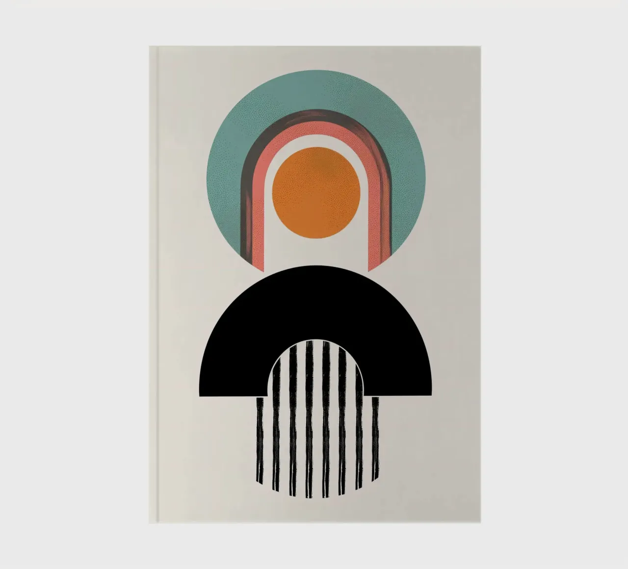 Abstract forms Minimalist notebook by Whole©