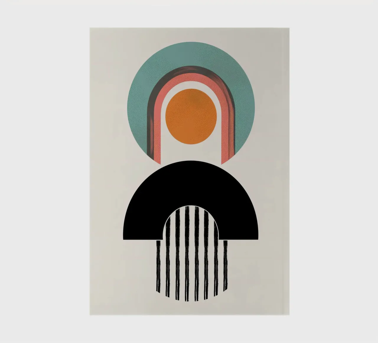 Abstract forms Minimalist notebook by Whole©