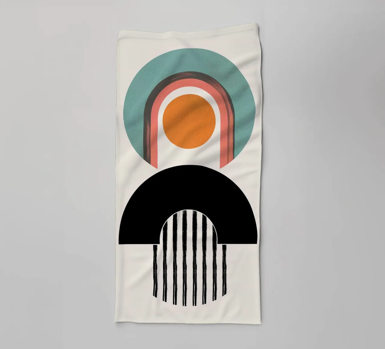 Abstract forms Minimalist towel by Whole©