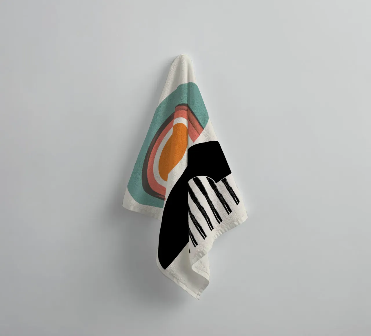 Abstract forms Minimalist towel by Whole©