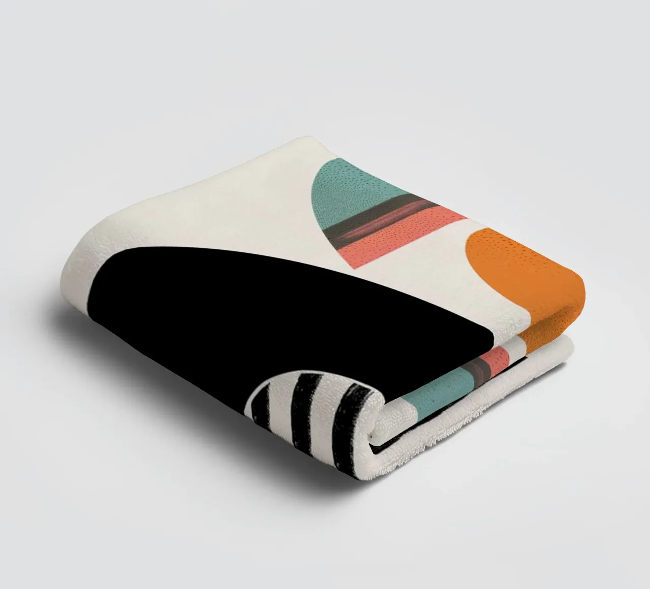 Abstract forms Minimalist towel by Whole©