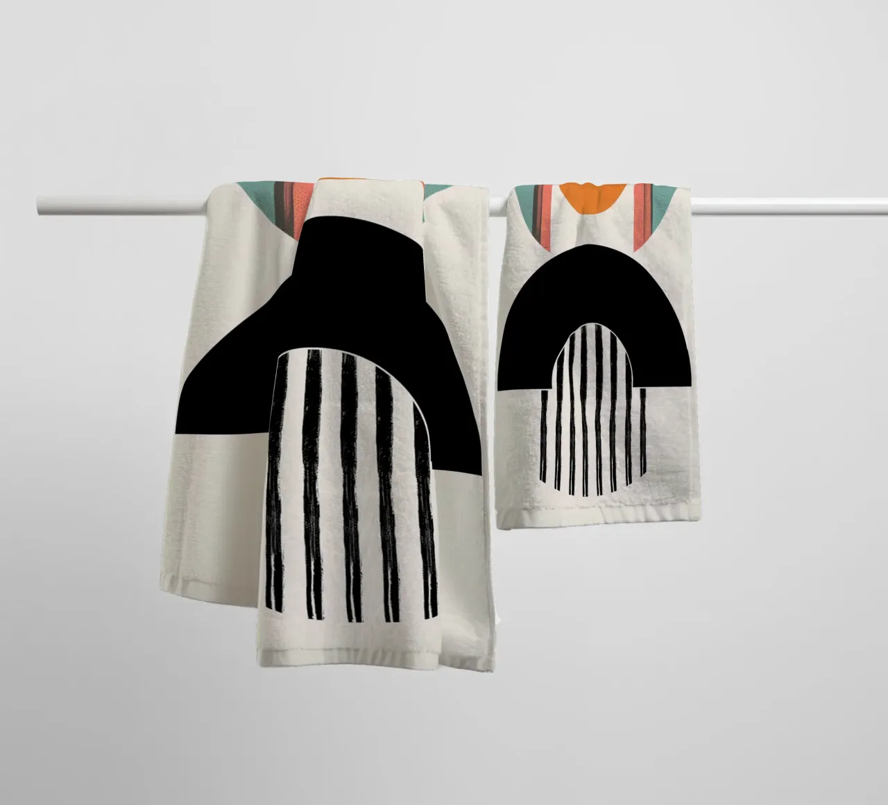 Abstract forms Minimalist towel by Whole©