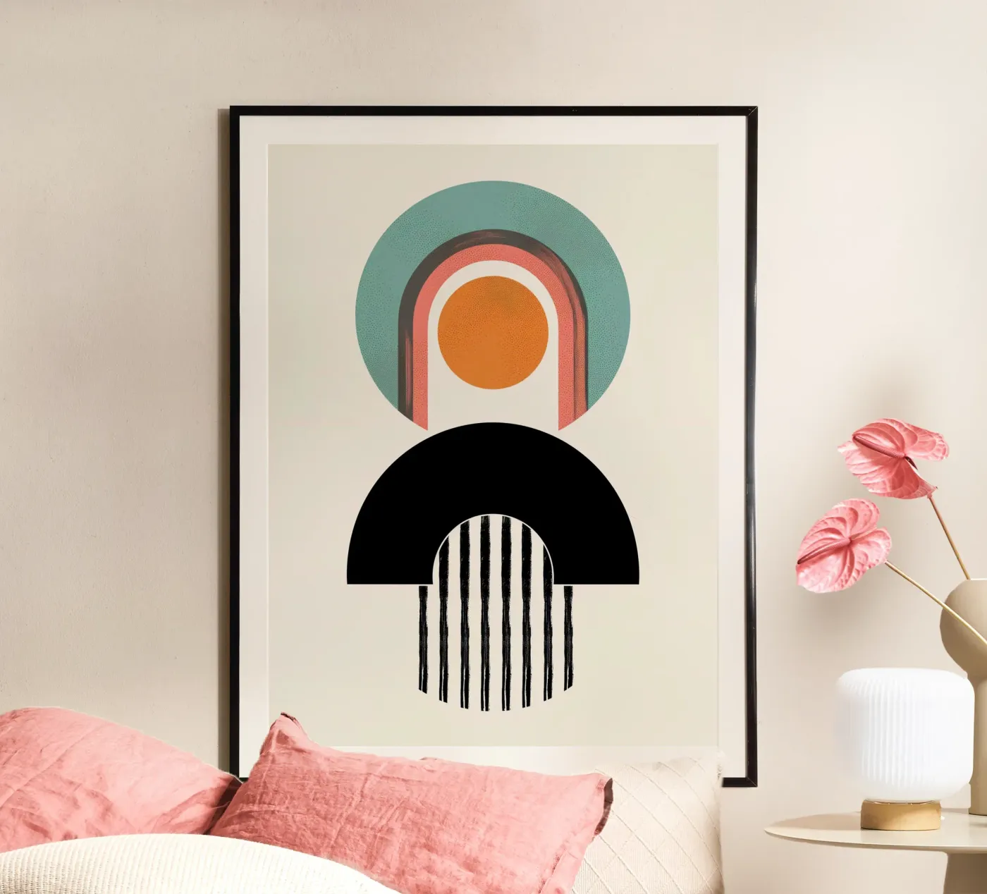 Abstract forms Minimalist poster by Whole©
