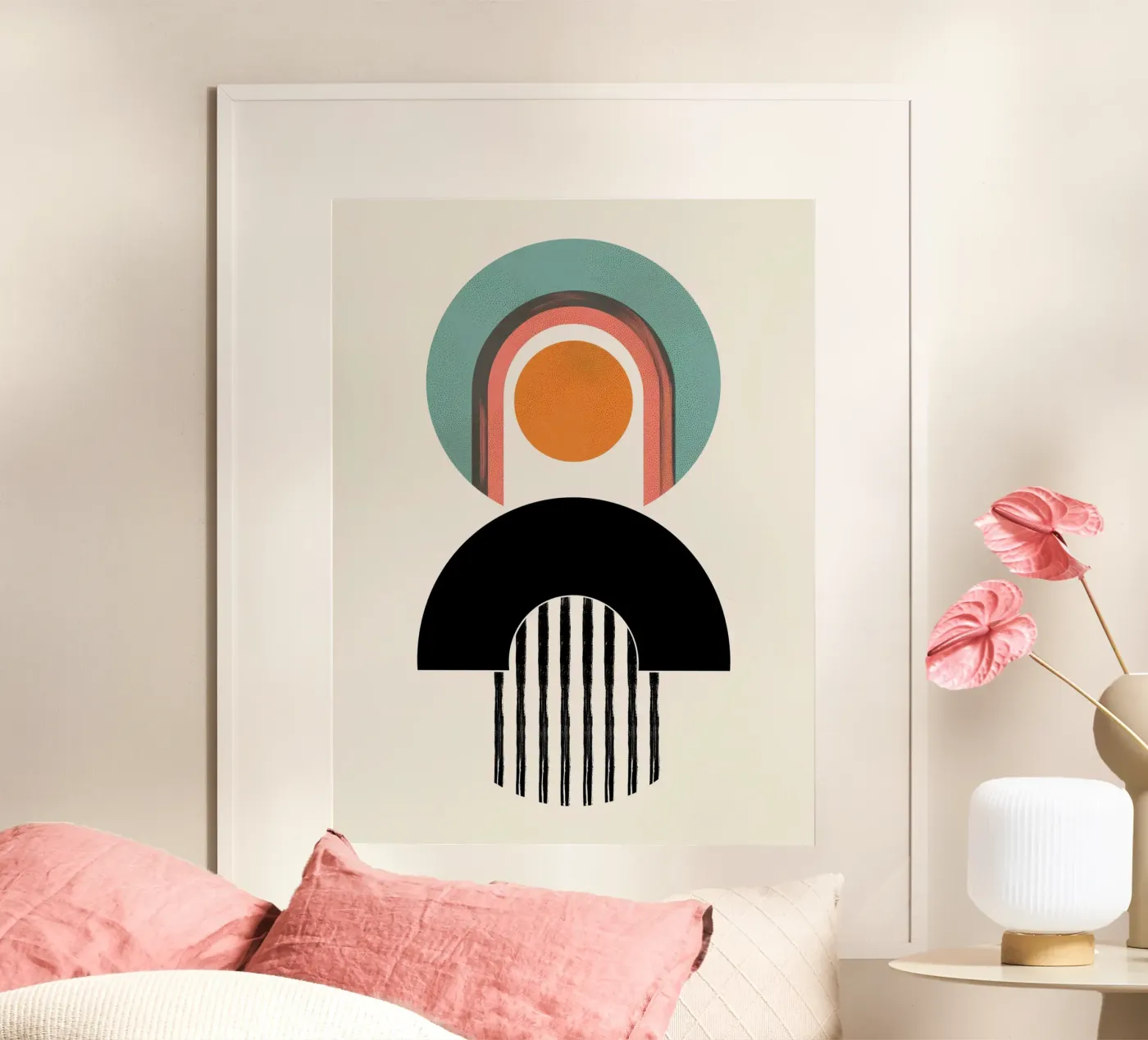 Abstract forms Minimalist poster by Whole©