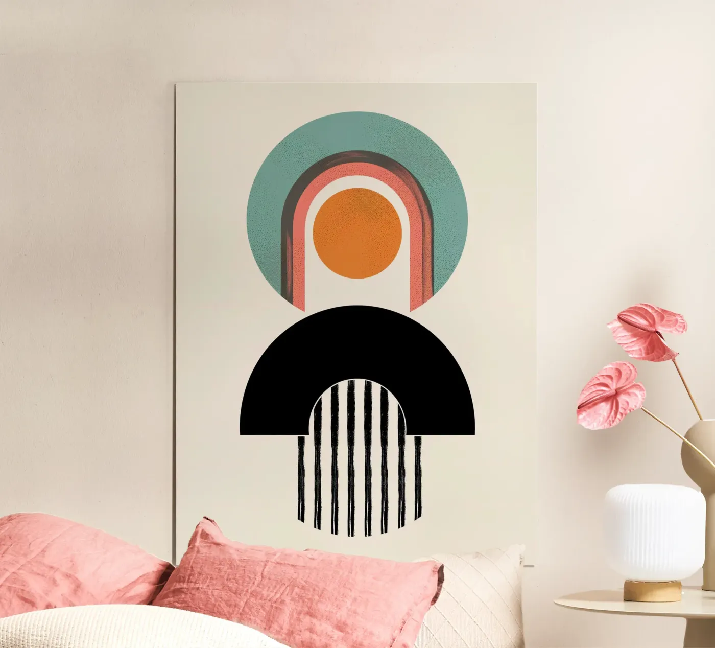 Abstract forms Minimalist poster by Whole©