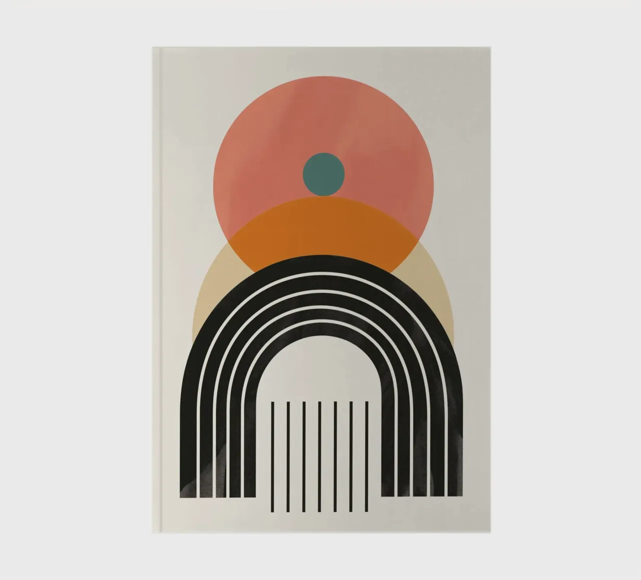 Abstract arches & shapes notebook by Whole©