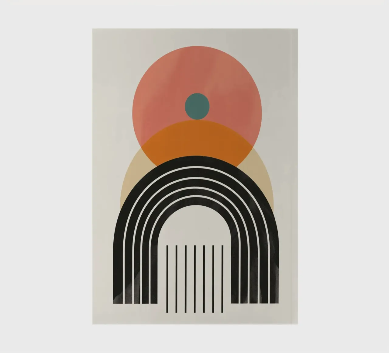 Abstract arches & shapes notebook by Whole©