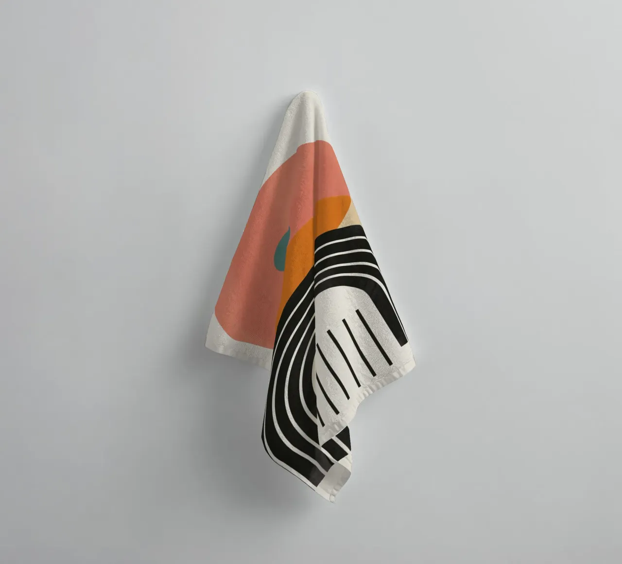 Abstracte bogen & vormen badhanddoek van Whole©
