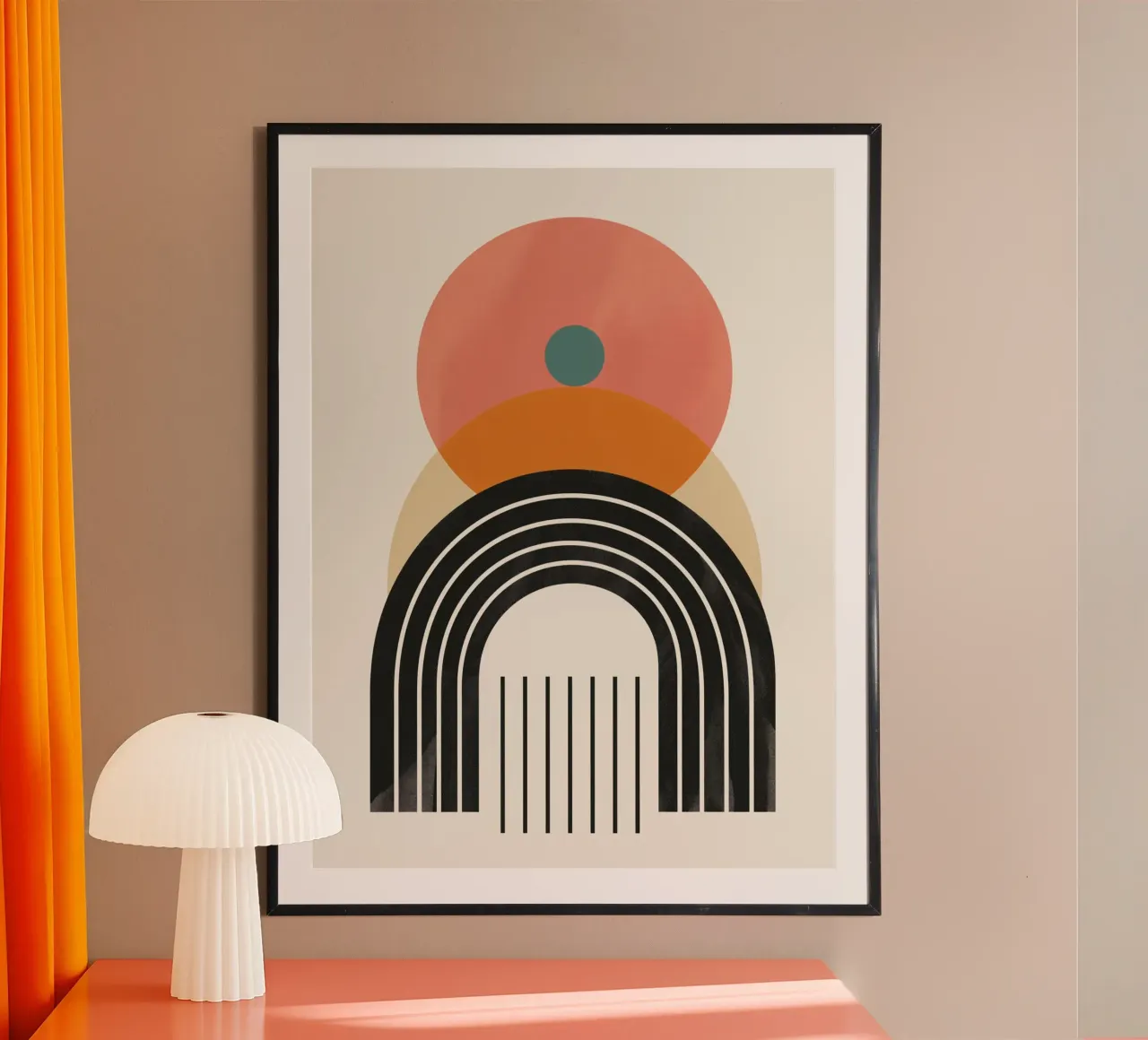 Abstract arches & shapes poster da Whole©