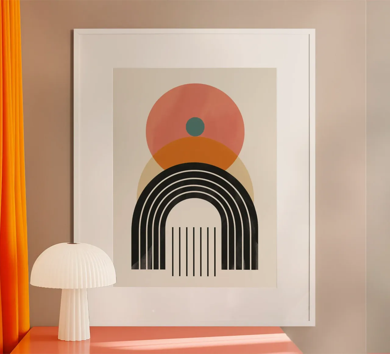 Abstract arches & shapes poster da Whole©