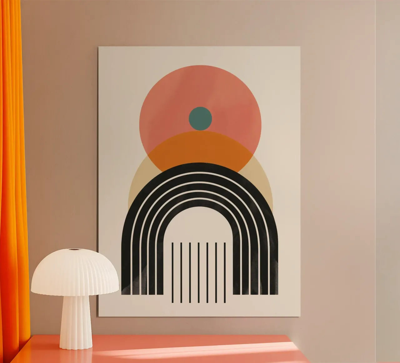 Abstract arches & shapes poster da Whole©