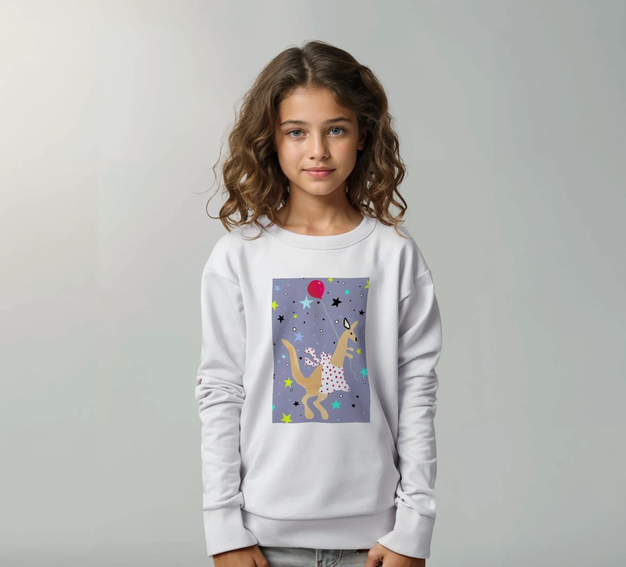 Känguru felpa bambino da Kera Till