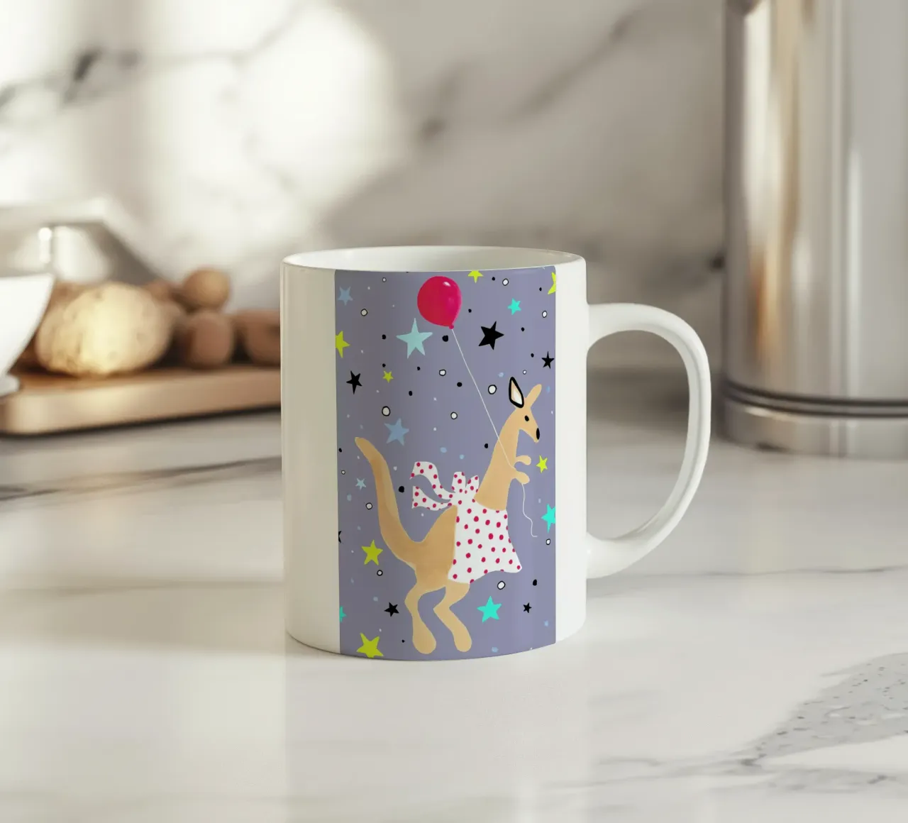 Känguru Keramik Tasse von Kera Till