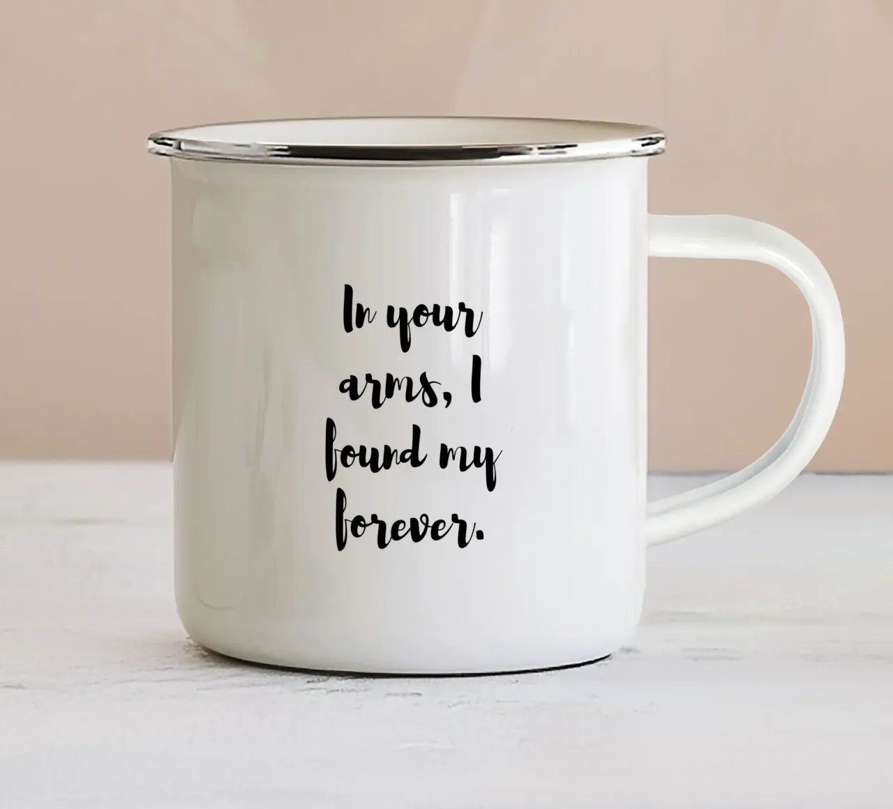 Oh, love! enamel mug by Street Boutique