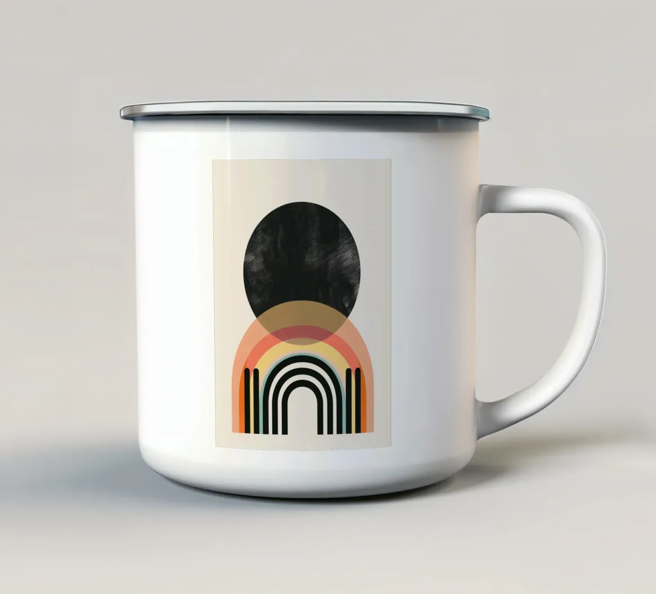 Colori e archi geometrici tazza in smalto da Whole©