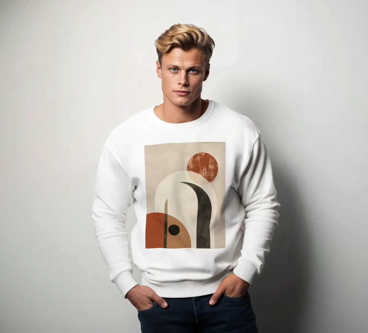 Abstrakte Boho-Geometrie Sweatshirt von Whole©
