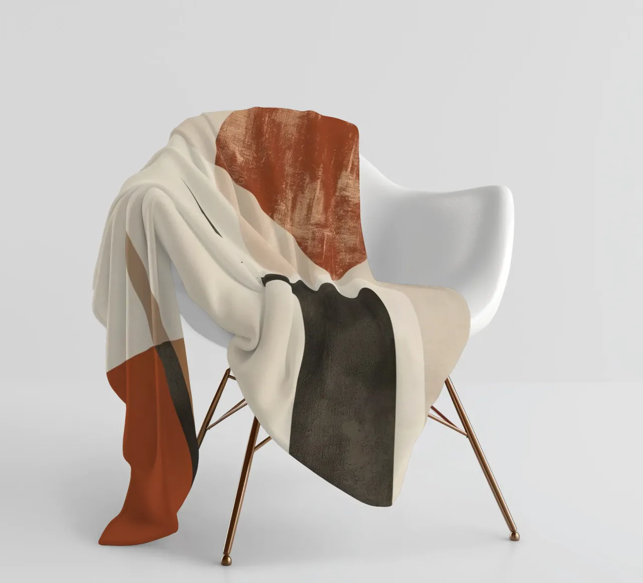 Geometria astratta boho coperta in pile da Whole©