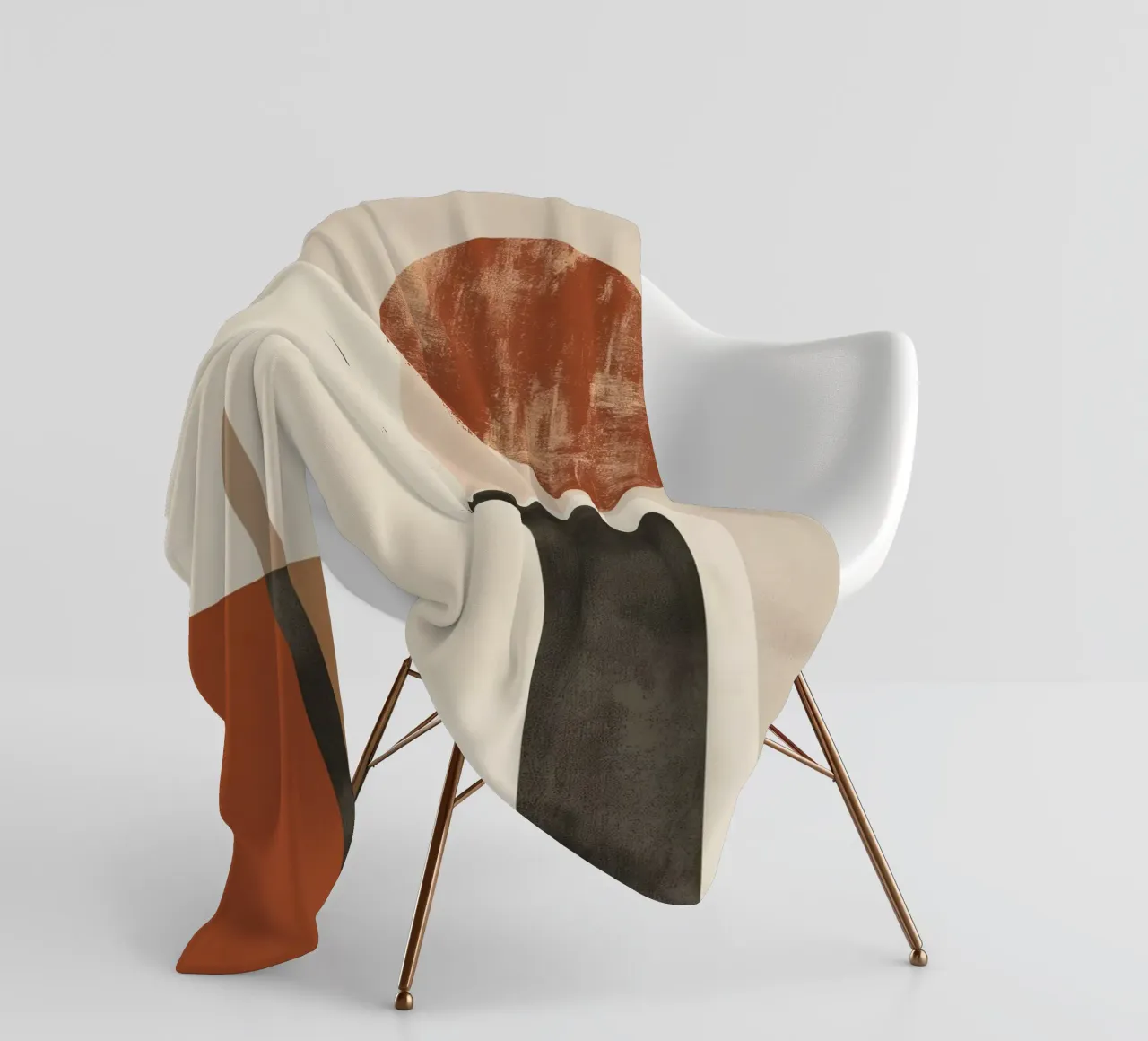 Geometria astratta boho coperta in pile da Whole©