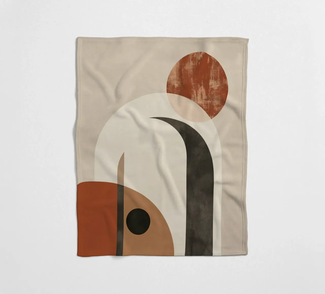 Geometria astratta boho coperta in pile da Whole©