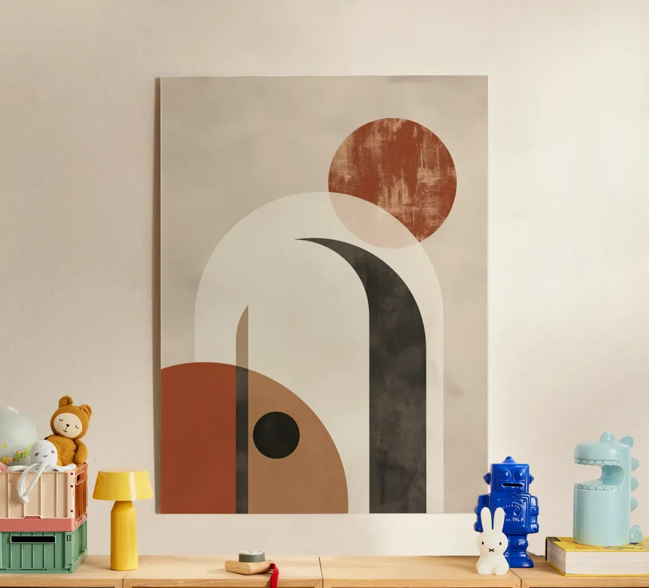 Abstrakte Boho-Geometrie Acryl-Glas von Whole©