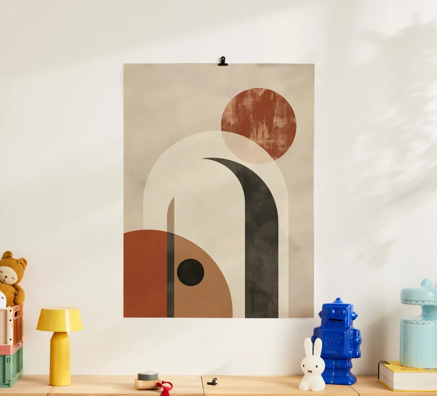 Abstract boho geometry poster by Whole©