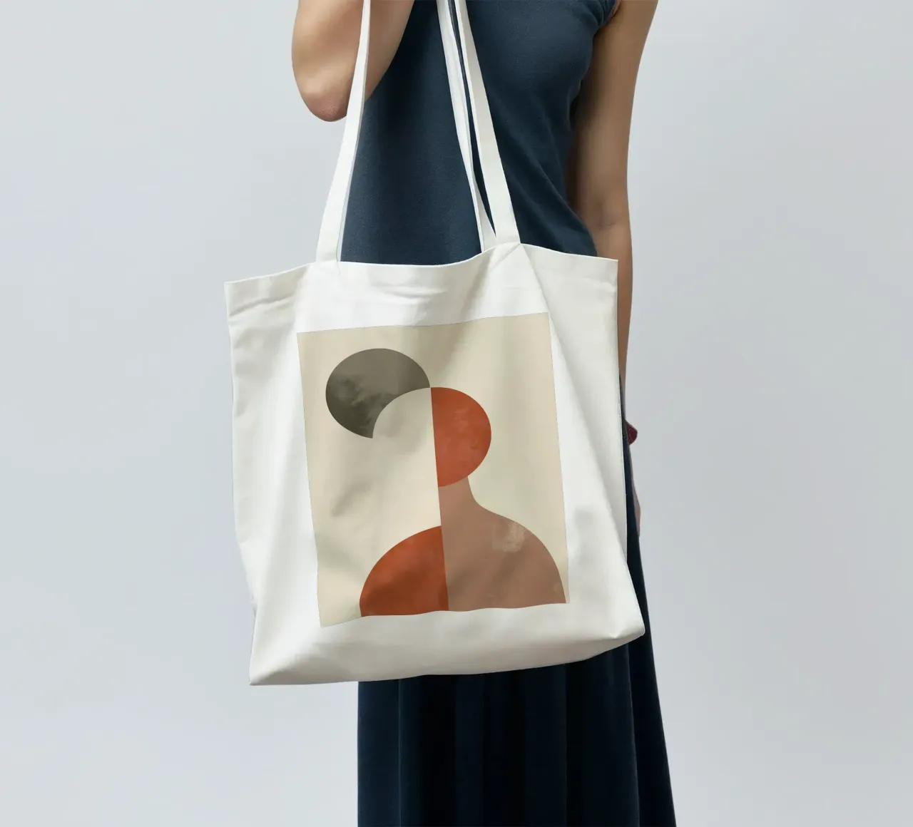 Abstract silhouette art tote bag by Whole©