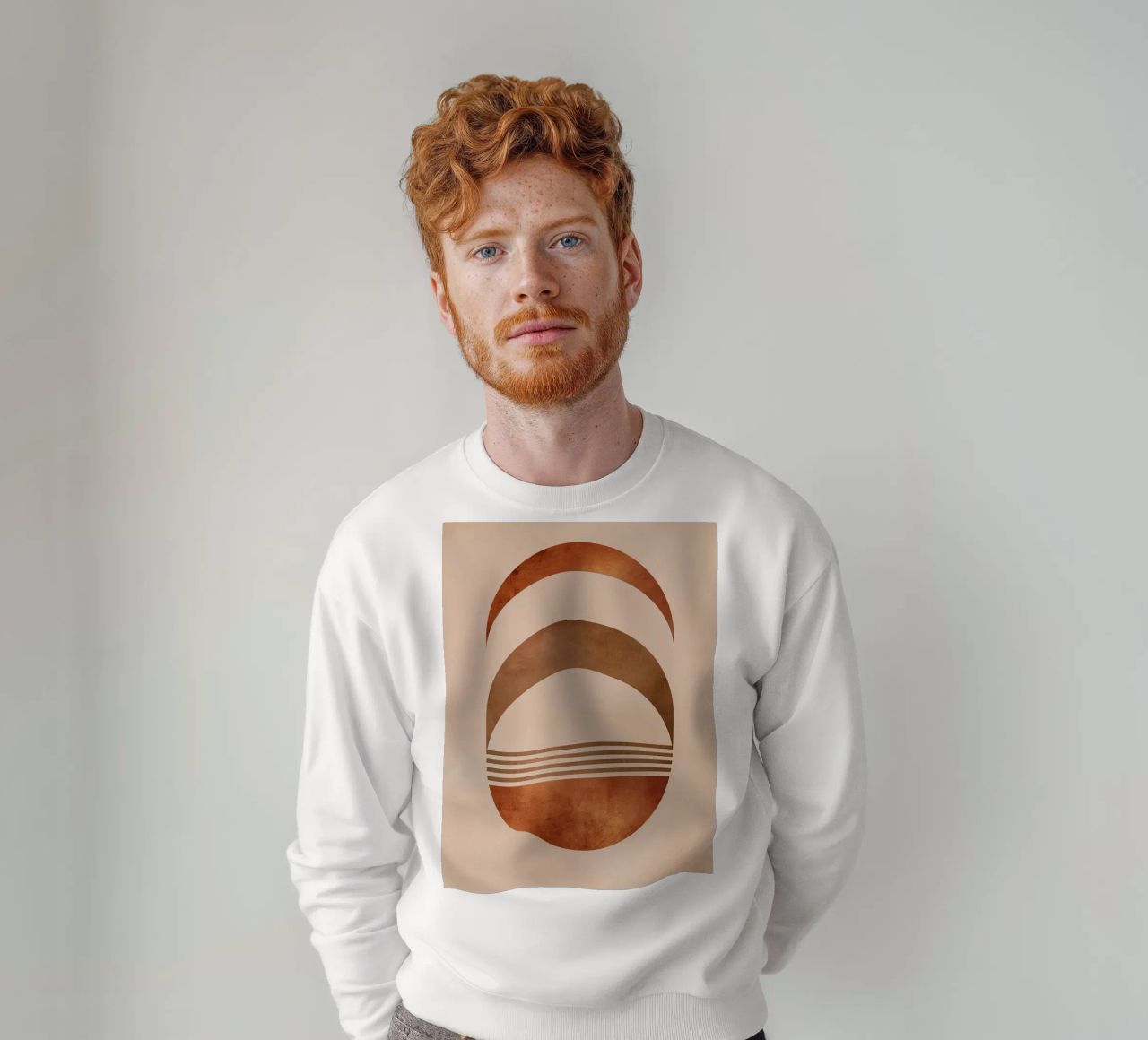 Design boho a semicerchio felpa da Whole©