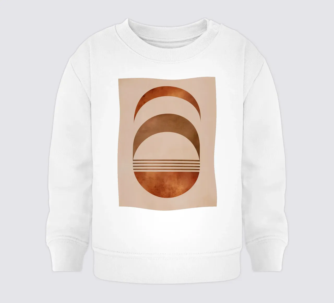 Boho semi-circle design baby sweatshirt by Whole©