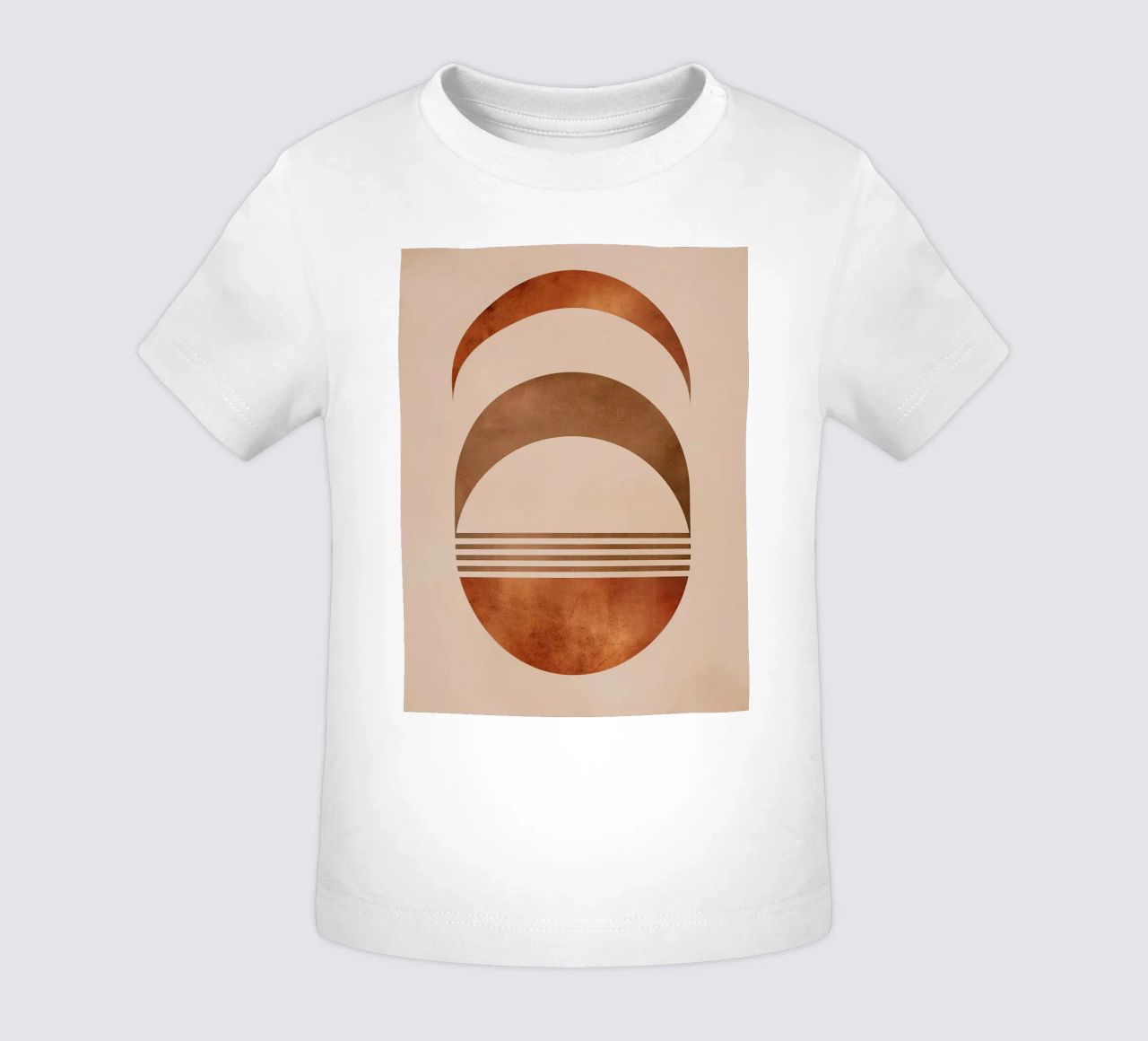Design boho a semicerchio maglietta neonato da Whole©