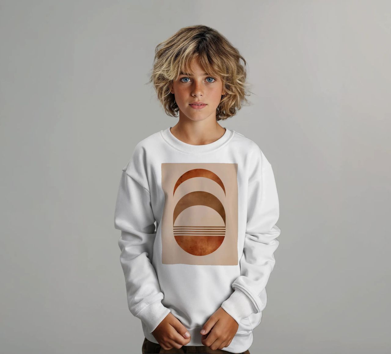 Design boho a semicerchio felpa bambino da Whole©