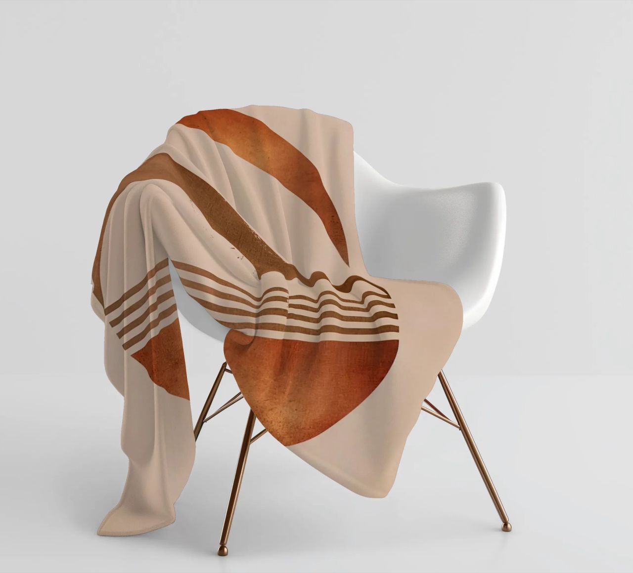 Design boho a semicerchio coperta in pile da Whole©