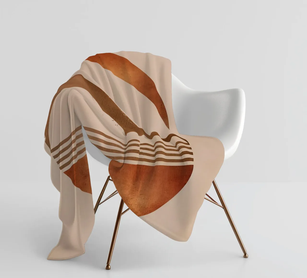 Design boho a semicerchio coperta in pile da Whole©