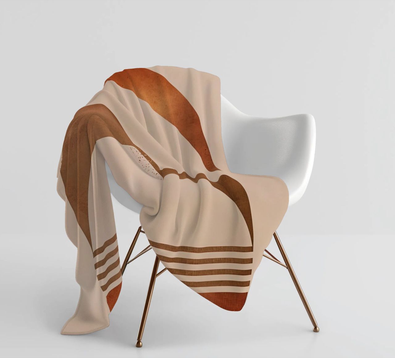 Design boho a semicerchio coperta in pile da Whole©