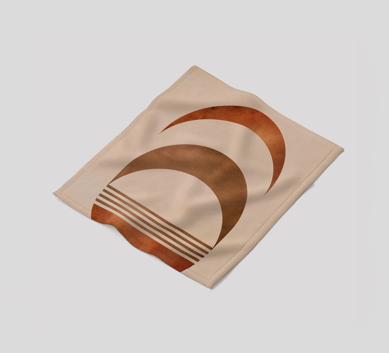 Design boho a semicerchio coperta in pile da Whole©