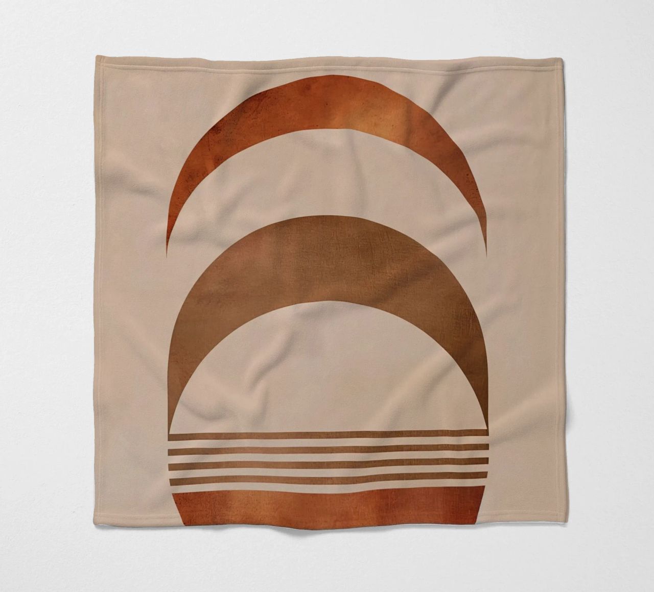 Design boho a semicerchio coperta in pile da Whole©
