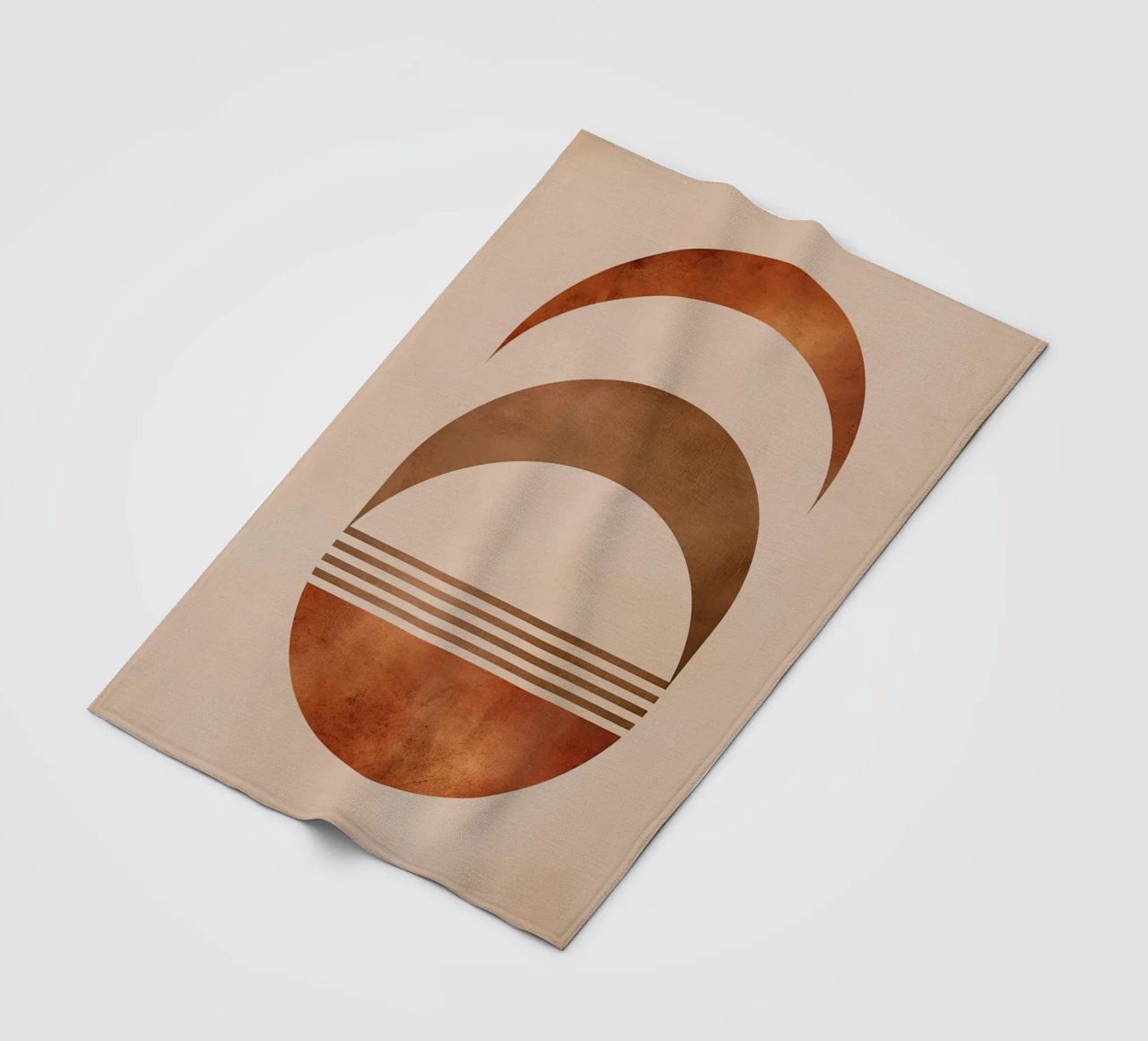 Design boho a semicerchio coperta in pile da Whole©