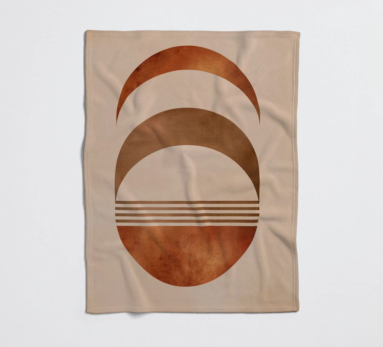 Design boho a semicerchio coperta in pile da Whole©
